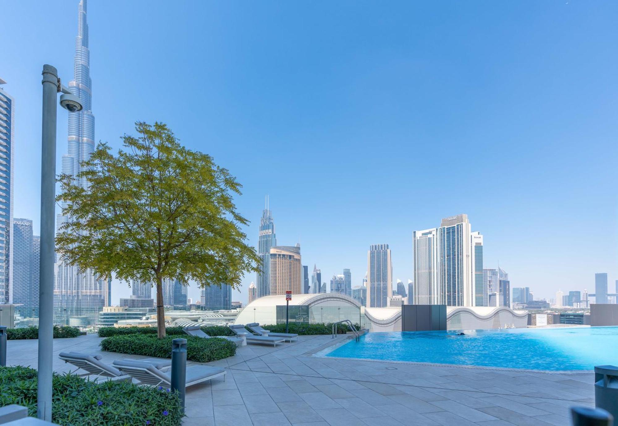 Lux Apt-Burj View Opp. Dxb Mall Dubaj Kültér fotó