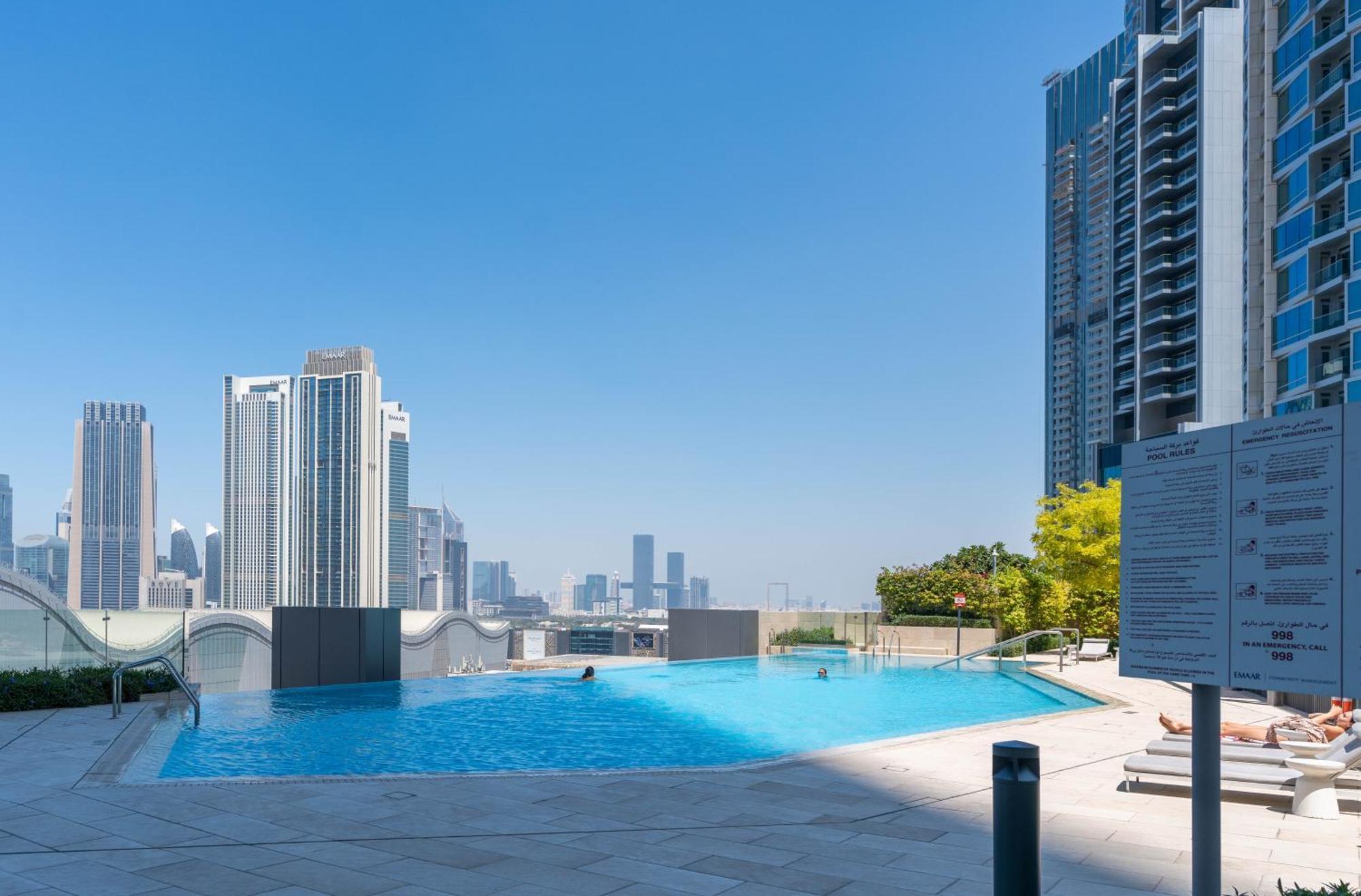 Lux Apt-Burj View Opp. Dxb Mall Dubaj Kültér fotó